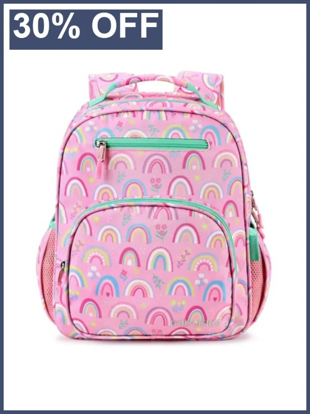 Lightweight Kids Backpack for Girls Elementary School Bookbag Rainbow